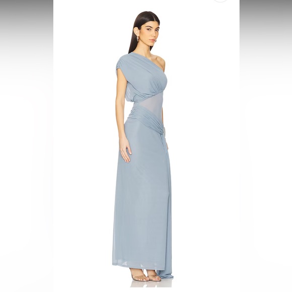 Lovers & Friends Lea Gown Sea Blue Sz M - Picture 2 of 6